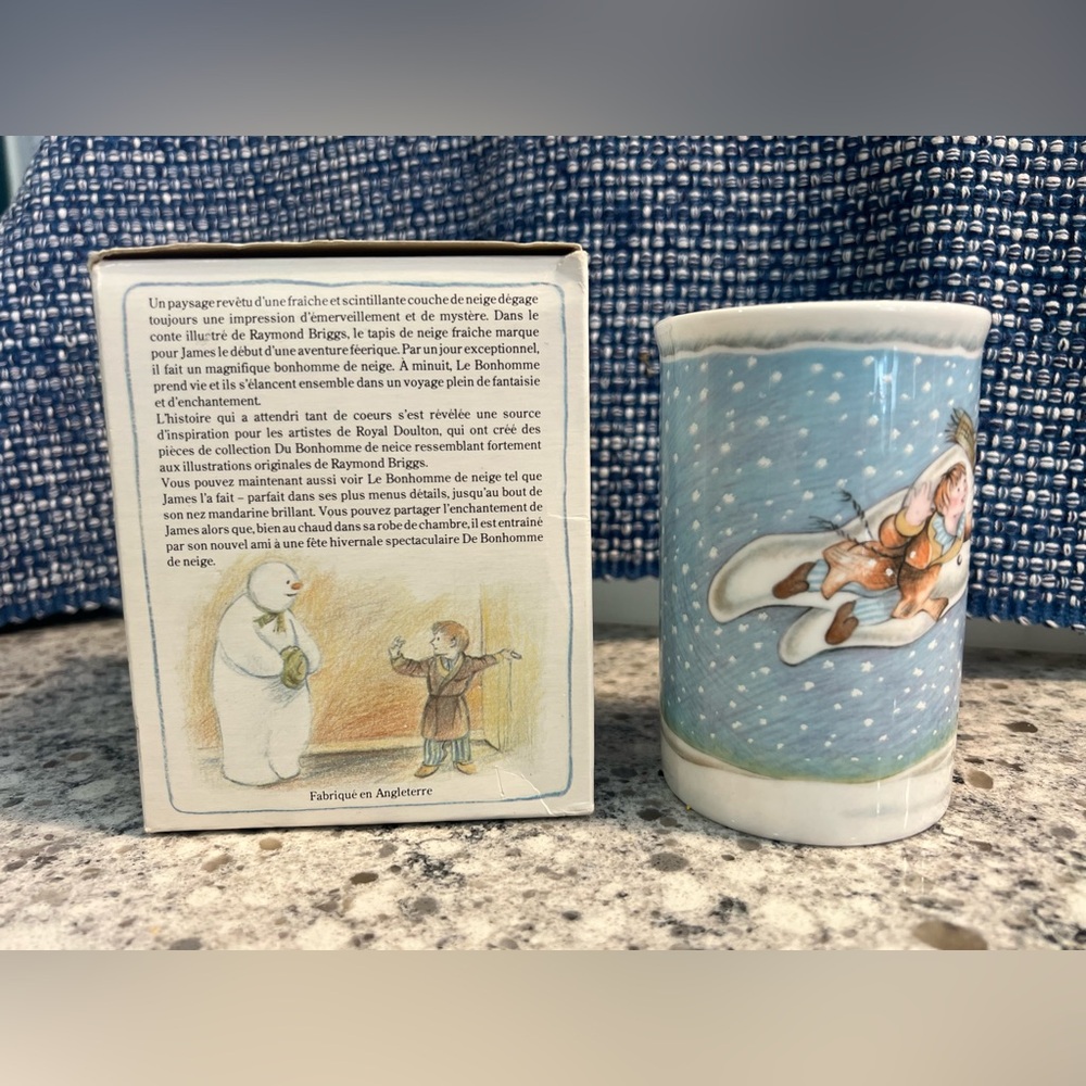 The Snowman Mug Vintage 1985 Royal Doulton UK with original box - Picture 2 of 6